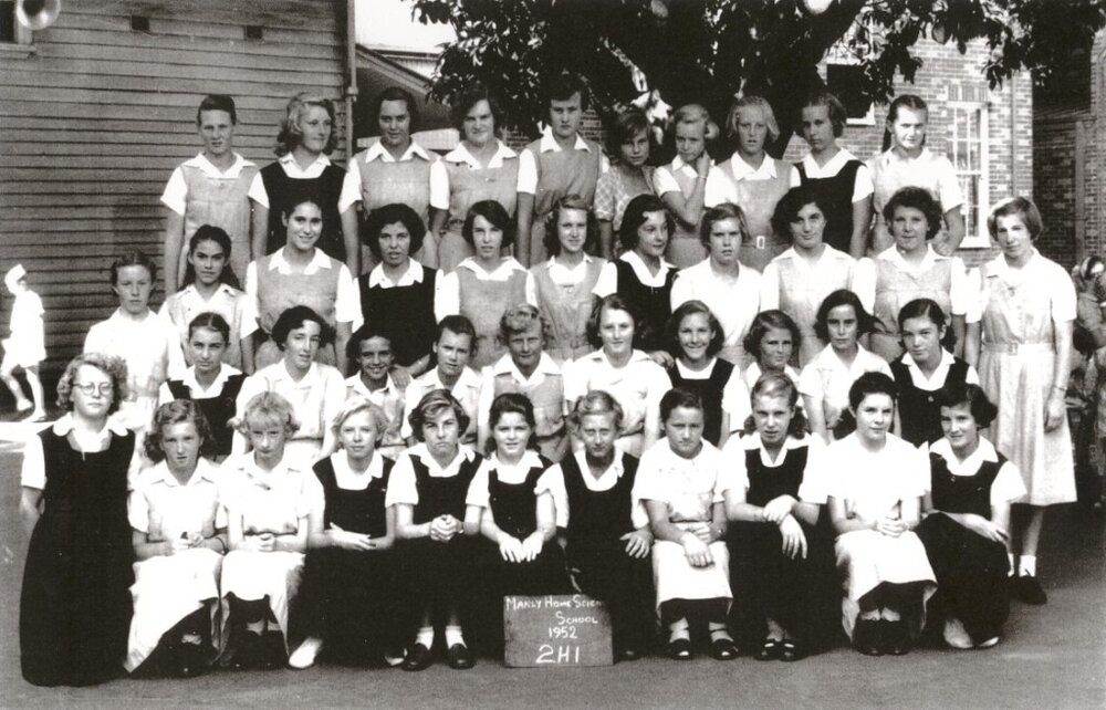 Manly Home Science class 2H1, 1952