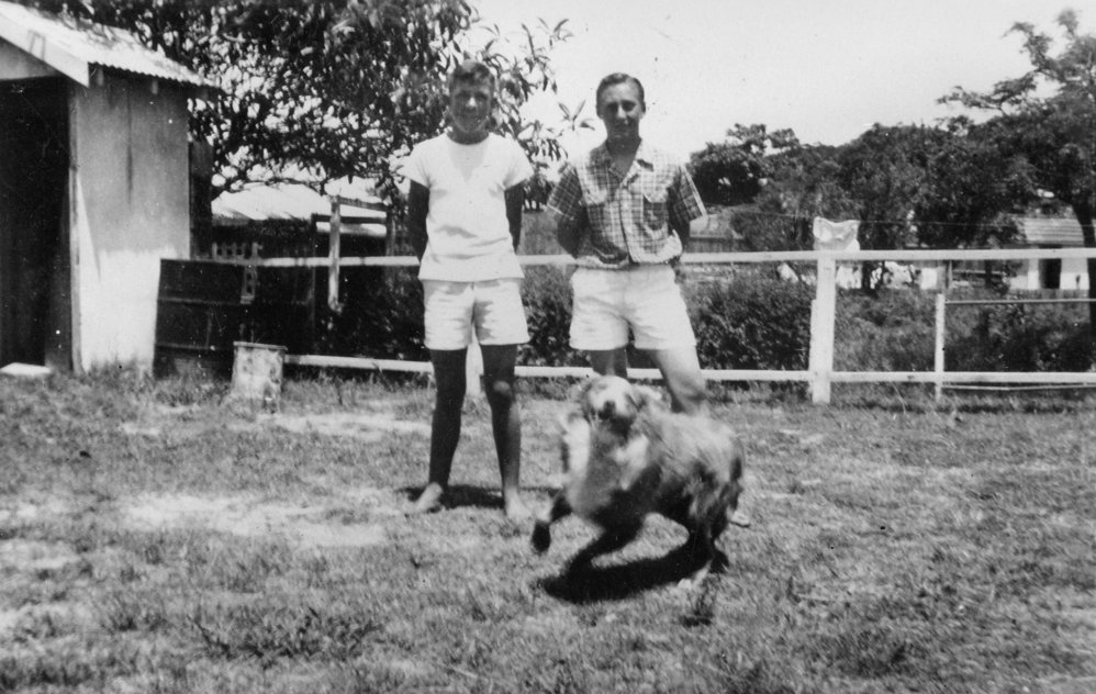 Harry Sellers and Ray Britton at Bix Road, Dee Why