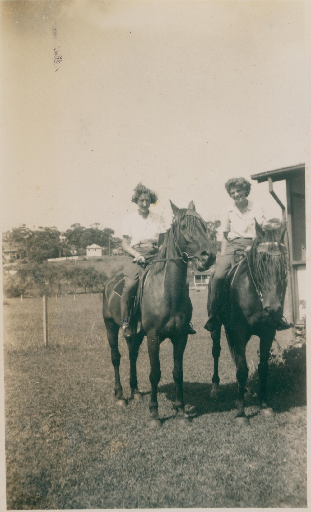 Two Women on Horses, Narrabeen, 1943
