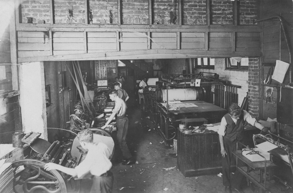 The Manly Daily workshop, Manly, 1926