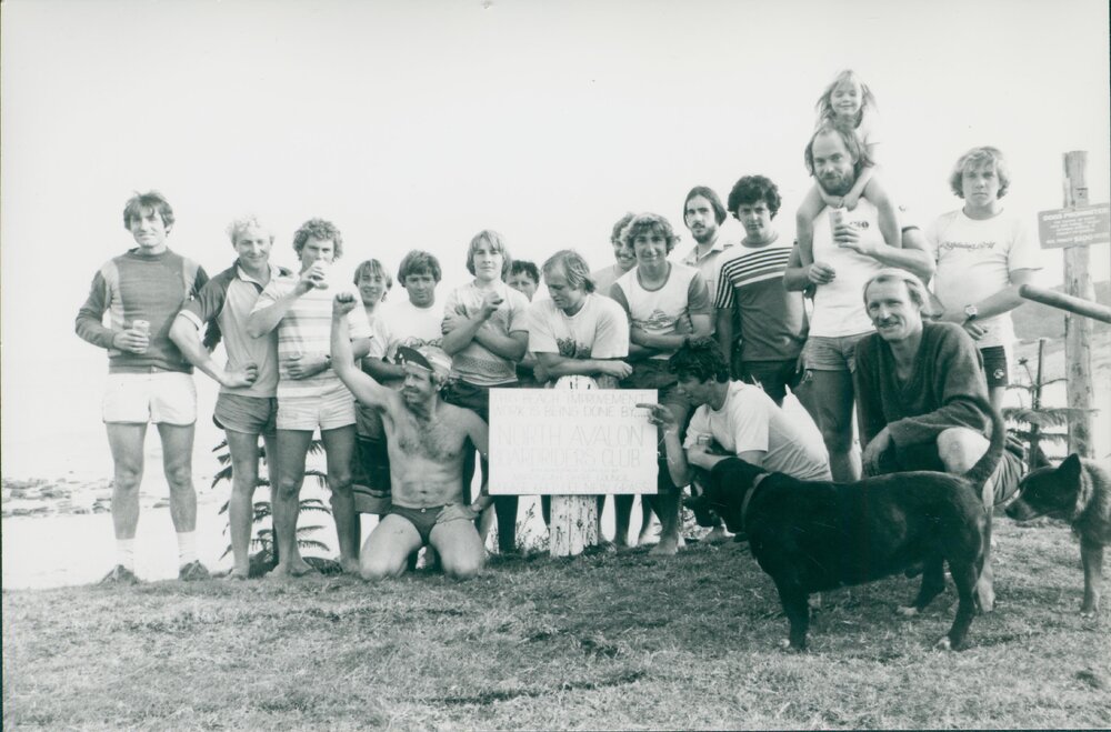 Restoration Project Workers Group Photo, Avalon Beach, 1984