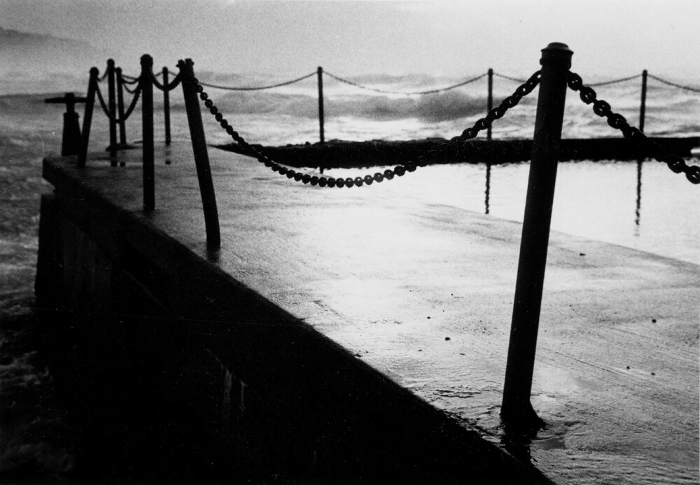 Concrete walkway along South Curl Curl Rockpool, Curl Curl, c1967-1973