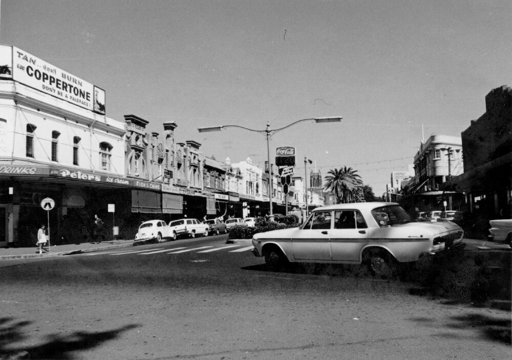 The Corso, Manly, c1967-1973