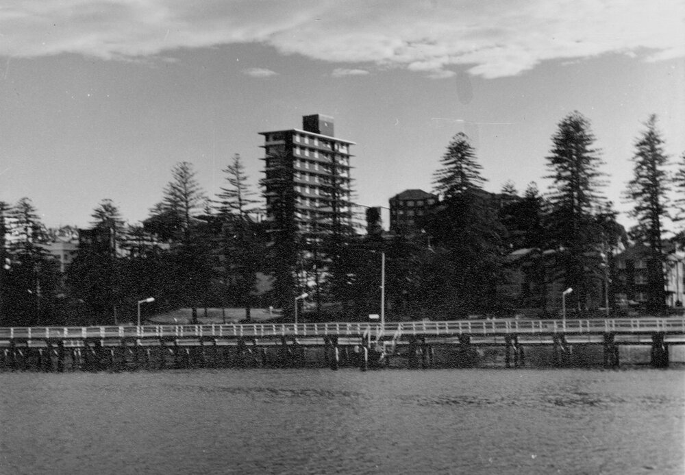 Boardwalk and 81 West Esplanade apartment building, Manly, 1967&ndash;1973
