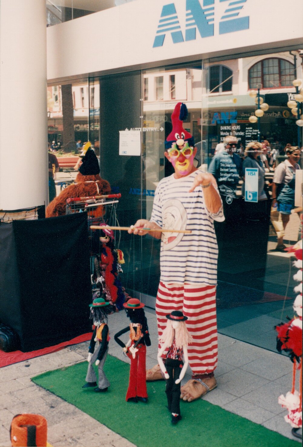 Street Performer on The Corso, Manly, 1998