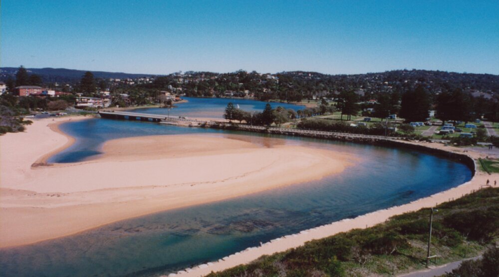 Narrabeen Lagoon entrance and bridge, Narrabeen, 2001