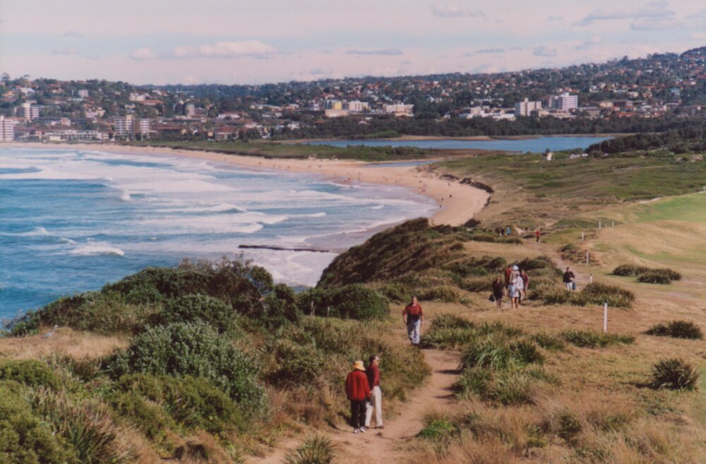 View toward Dee Why Beach from Long Reef headland, Long Reef, 2001