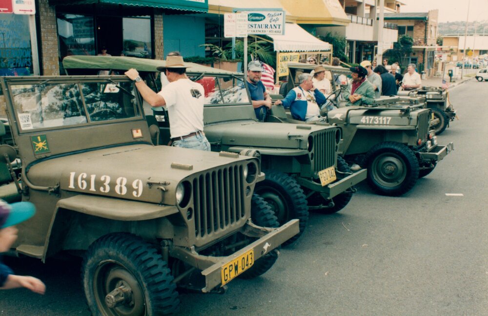Military vehicle display at Dee Why Motor Show, Dee Why, 1993