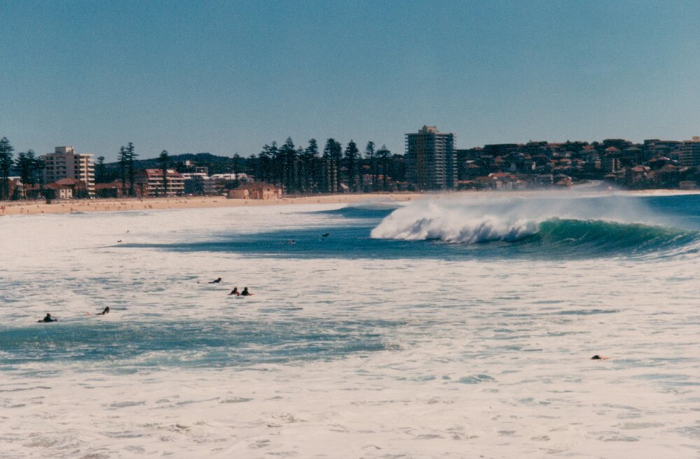 Surf line and breakers at Queenscliff Beach, Queenscliff, 1996