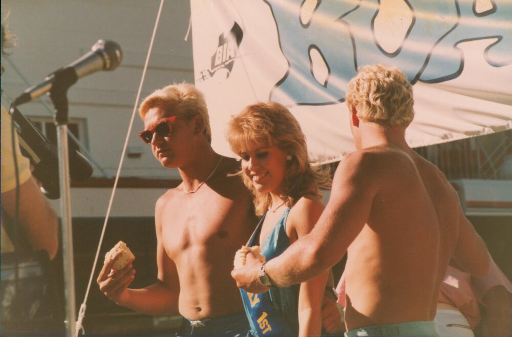 Winner of the Manly Daily Boatshow Girls competition at The Manly Daily Boatshow, Manly, 1985