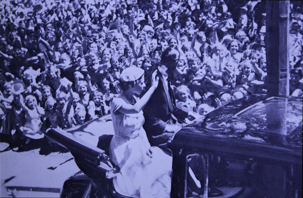 Queen Elizabeth II Visits Sydney School children, North Sydney, 1954