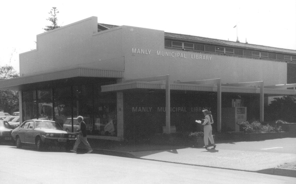 Manly Municipal Library on Wentworth Street, Manly, c1975