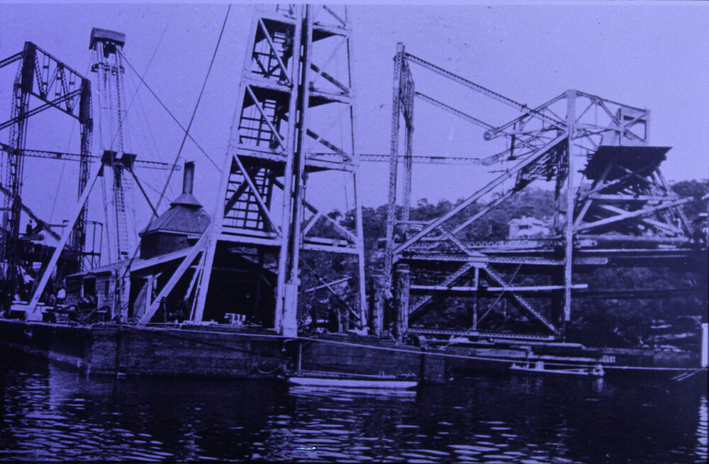 The Spit Bridge Under Construction, Seaforth, c1924