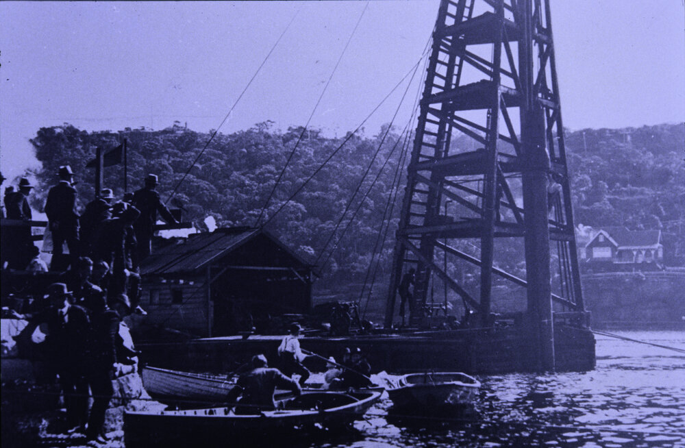 The Spit Bridge Under Construction, Seaforth, c1924