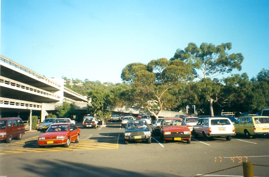 Warringah Mall external car park, prior to 1998 additions