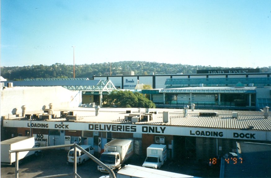 Loading dock at Warringah Mall prior to 1998 additions