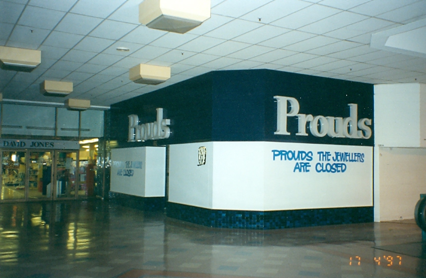 Prouds and David Jones Warringah Mall prior to 1998 additions