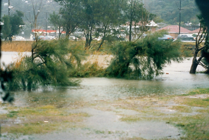 Middle Creek flooding, Narrabeen Lagoon