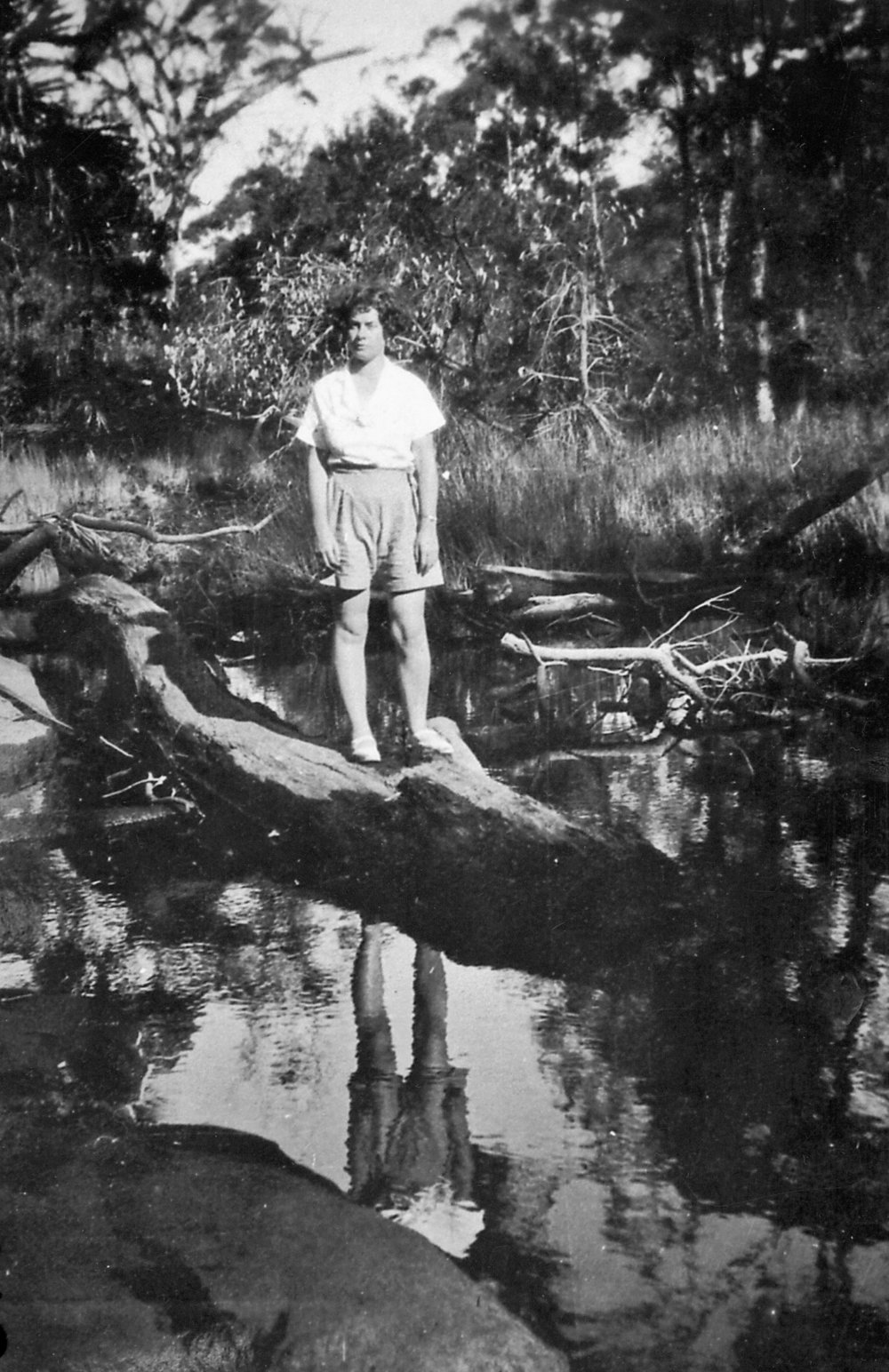 Eva Osborne at Middle Creek, Narrabeen