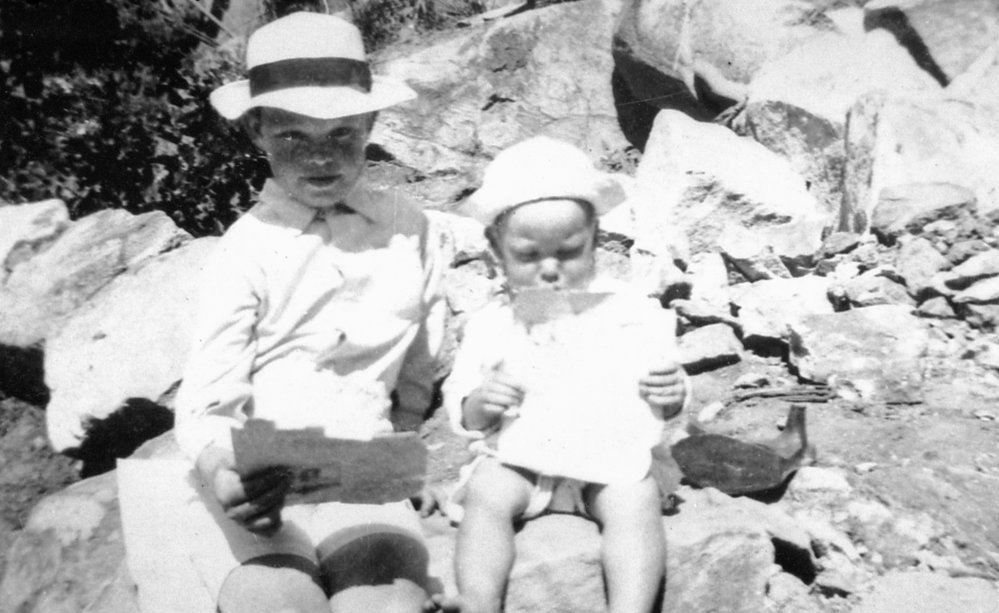 Osborne boys at home in Alexander Street Collaroy, 1920