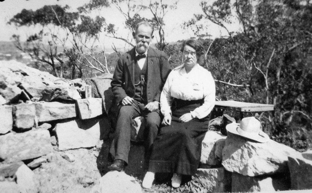 George and Fanny Osborne at 'La Vista',  62 Alexander Street Collaroy