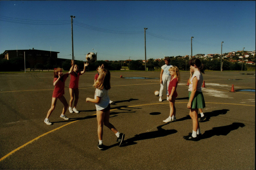 Netball game, Warringah Shire Council vacation recreation program