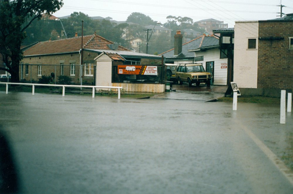 Flooding probably Narrabeen near Garden Street 
