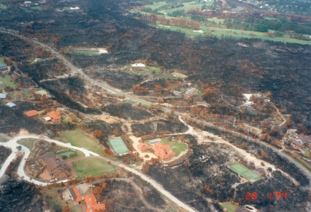 Bushfire damage, Elanora Heights