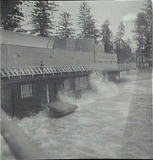 South Steyne Surf Life Saving Club during storm