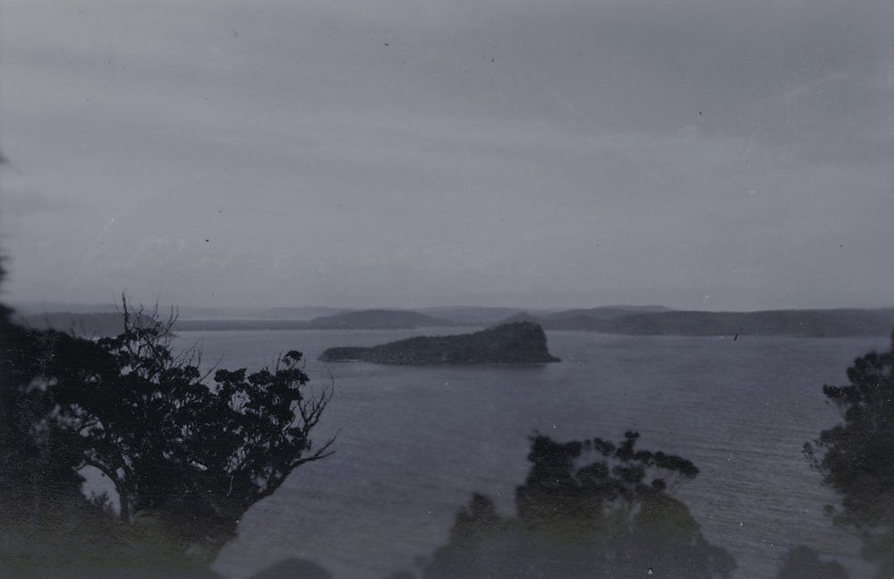 View of Lion Island and Pittwater from West Head