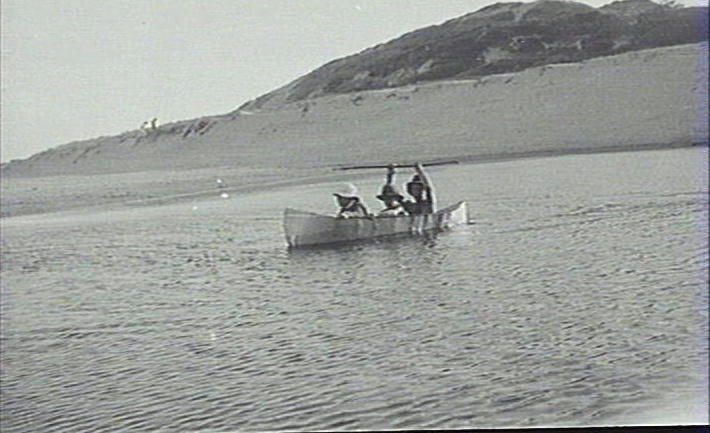 Maclean family children boating on Curl Curl Lagoon