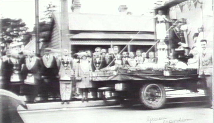 Masonic Lodge procession, Harbord
