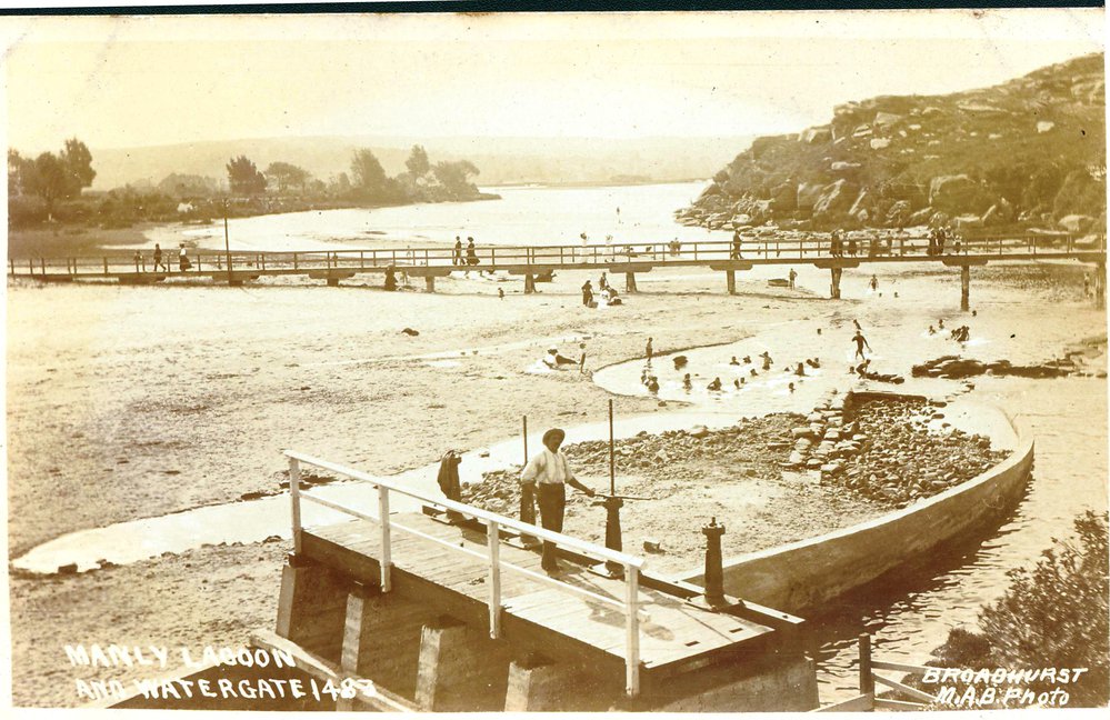 Queenscliff Walking Bridge over Manly Lagoon