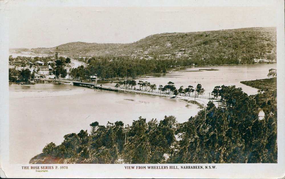 Narrabeen Lagoon and Bridge, Pittwater Road