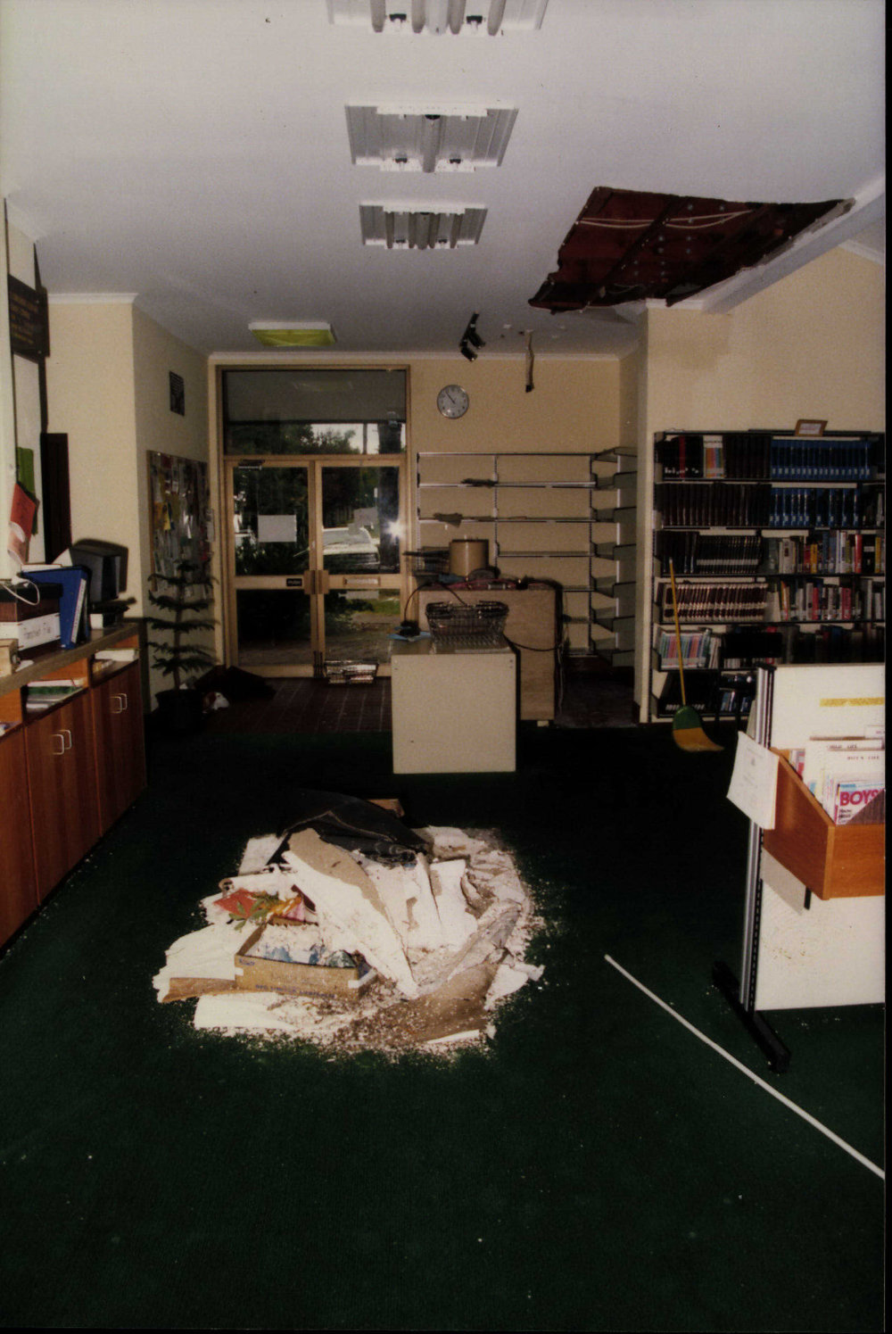 Water damage at Forestville Library | Northern Beaches Council
