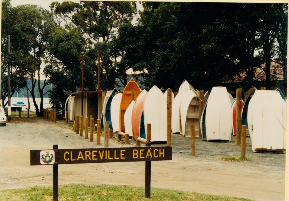 Dinghy storage facilities, Clareville Beach