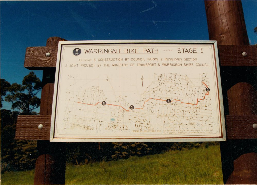 Plan of Warringah Bike Path - Stage 1