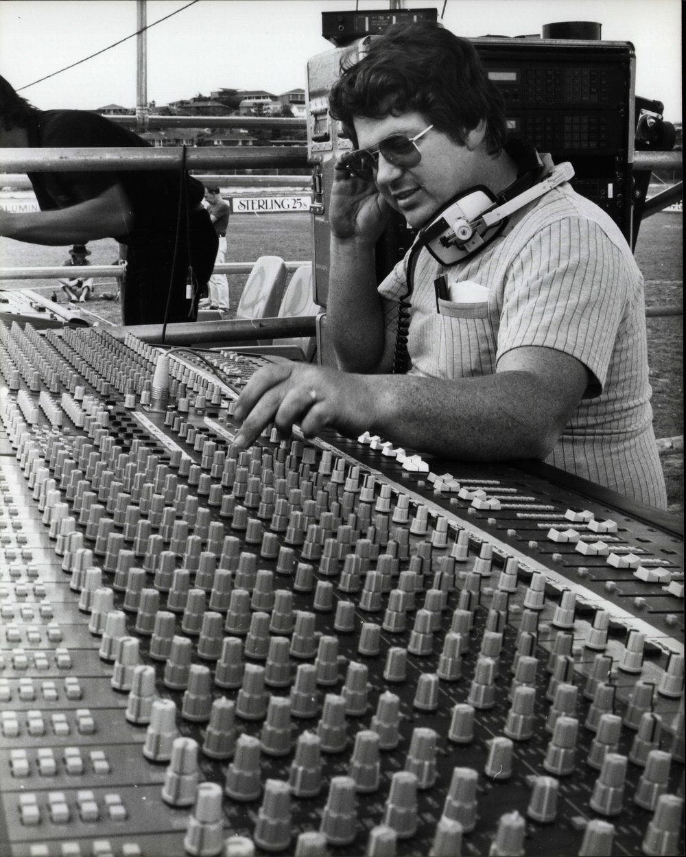 Sound mixer Tony Moffat Narrabeen Lakes Jazz Festival