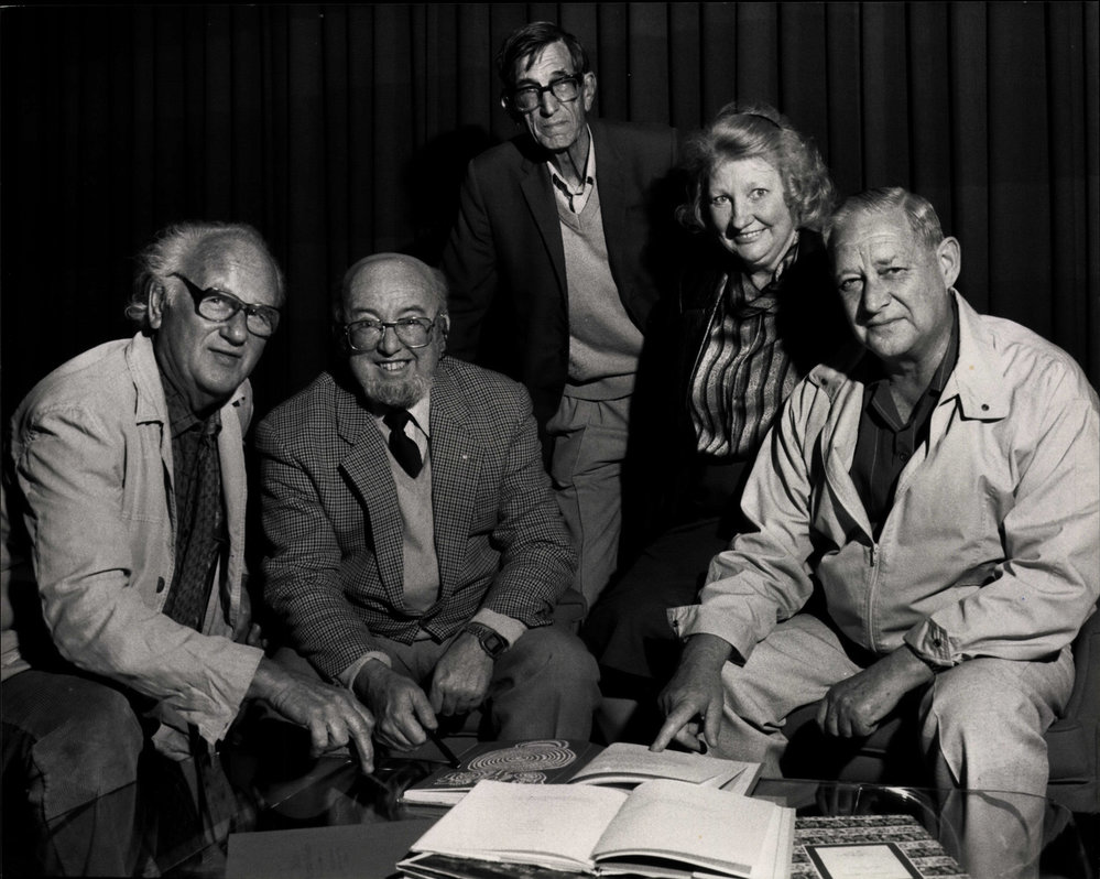 Artists and writers celebrating launch of the book "Warringah 1988"