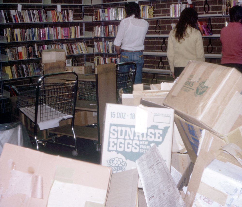 Moving into new Mona Vale Library, 1972