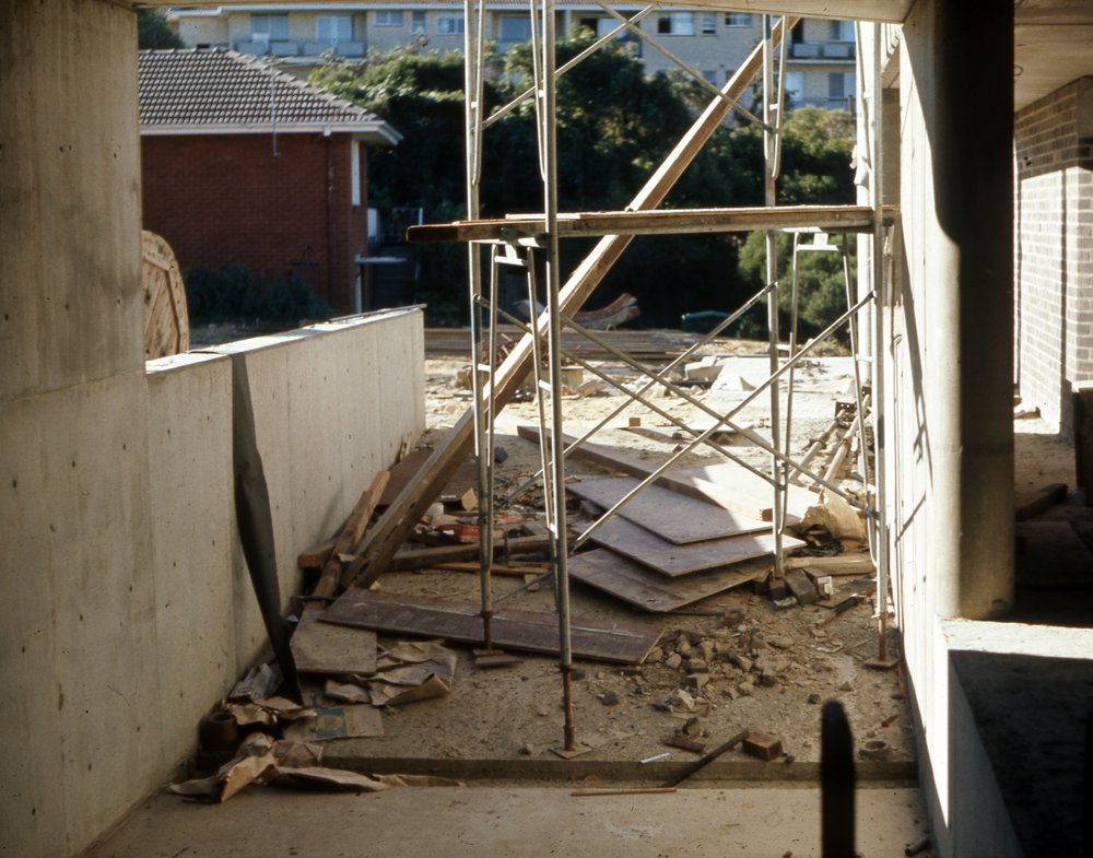 Construction of the Civic Centre in Dee Why.