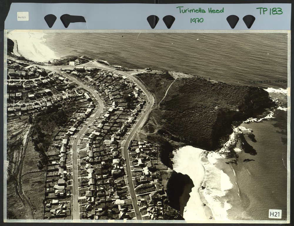Aerial view of Warriewood and Turimetta Heads