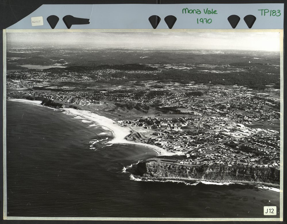 Aerial view of Mona Vale and Mona Vale beach