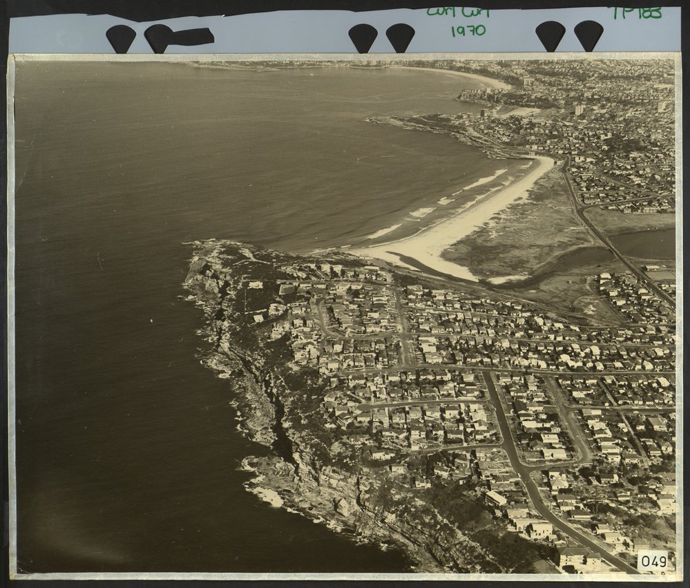 Aerial view of Curl Curl