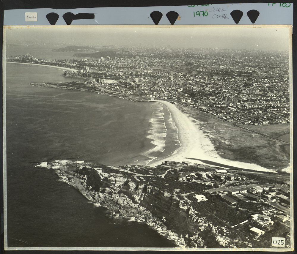 Aerial view of Curl Curl