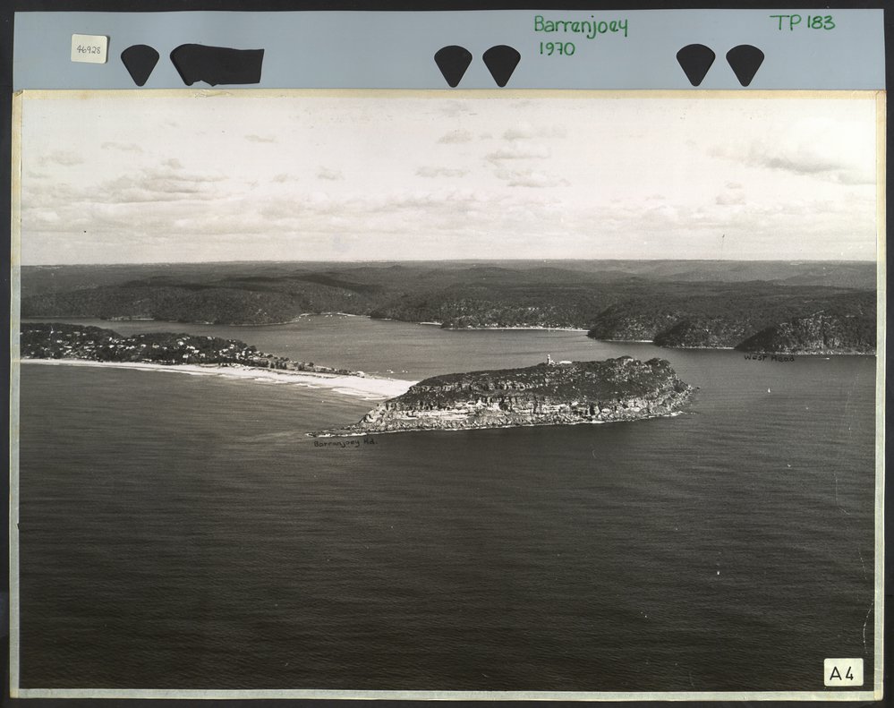 Aerial view of Barrenjoey Headland, Palm Beach and Pittwater