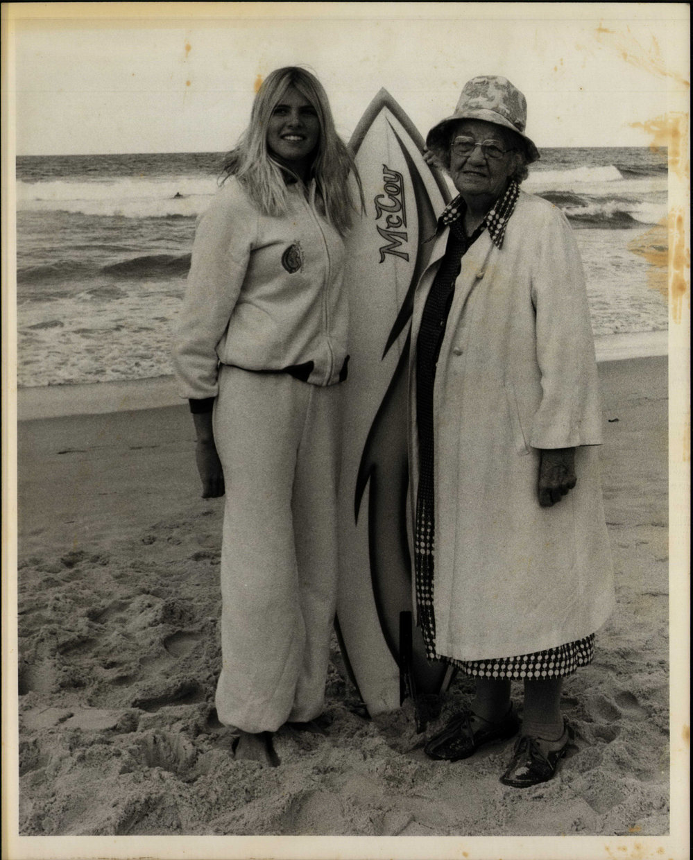Isabel Letham and Pam Burridge at Queenscliff Beach