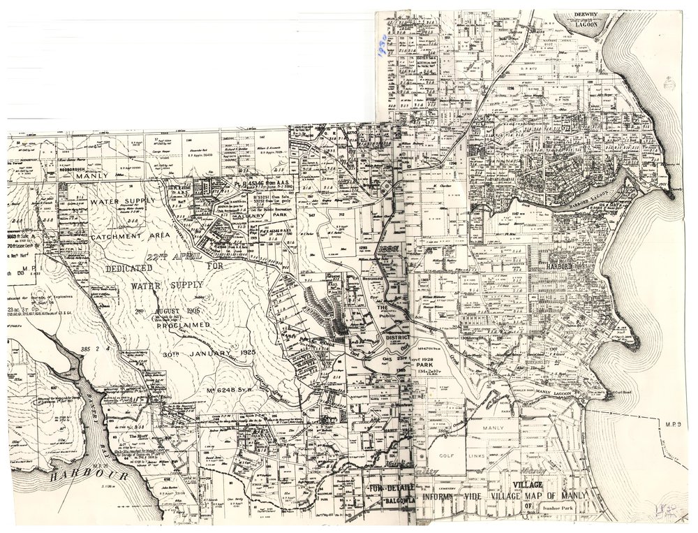 Part of the Parish of Manly Cove, 1930: Parish Map