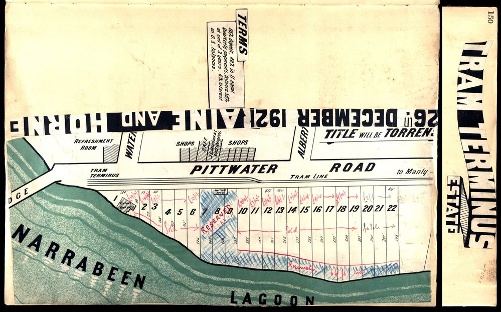 Tram Terminas Estate, Narrabeen, 1921 : Subdivision plan