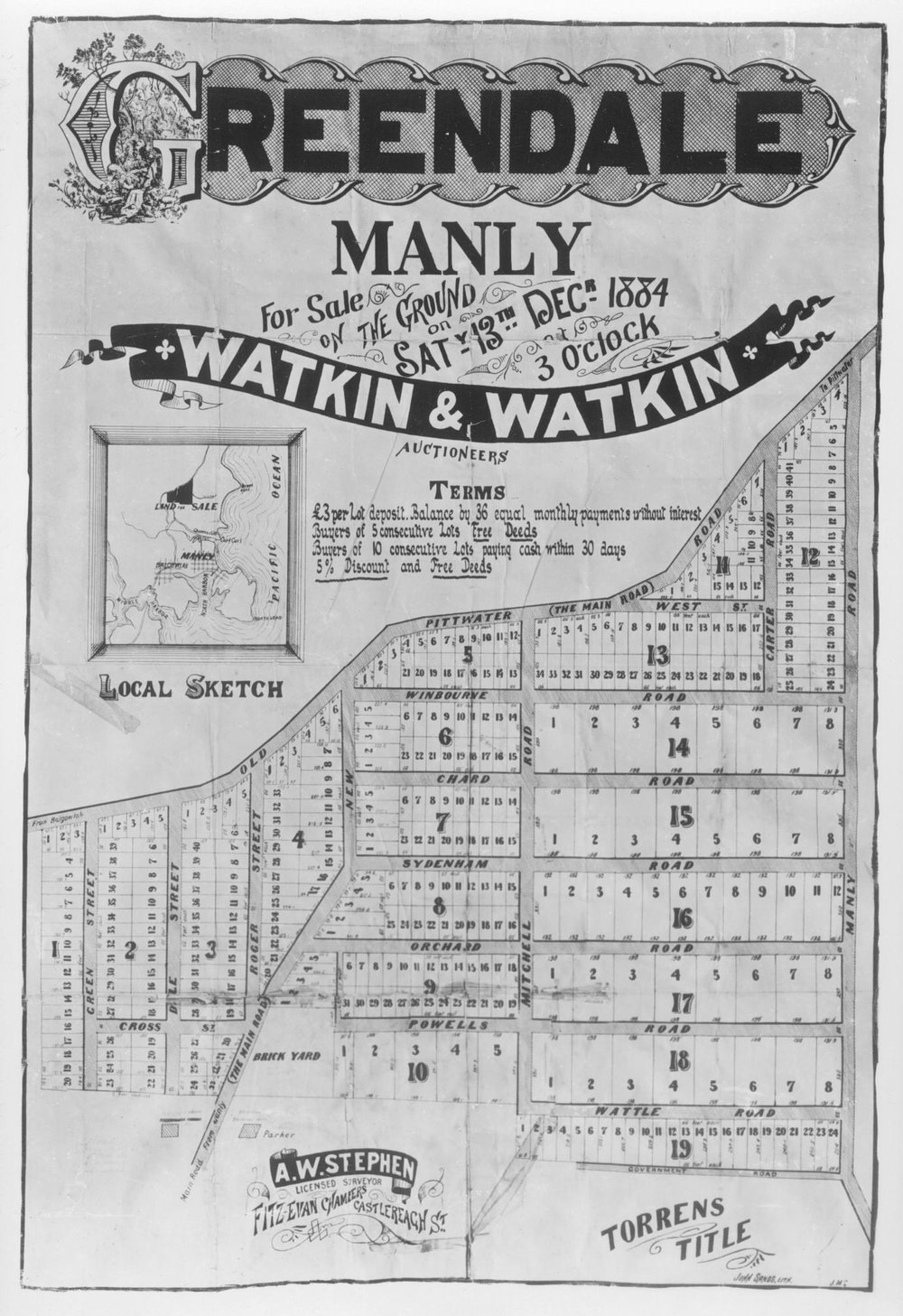 Greendale subdivision 1884